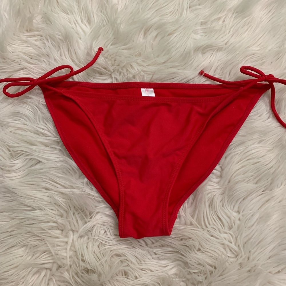 Red bikini bottoms